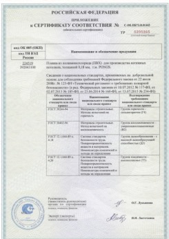 2015.06.25 Дальнереченск - Pongs. Приложение к сертификату соответствия